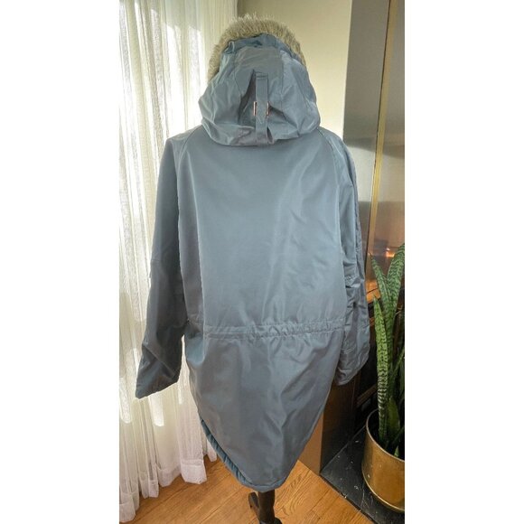 Vintage 1970s Sears Men's parka, grey hooded sportswear winter jacket, XL - Picture 4 of 10